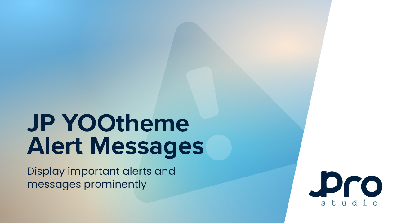 Alert Messages for YOOtheme