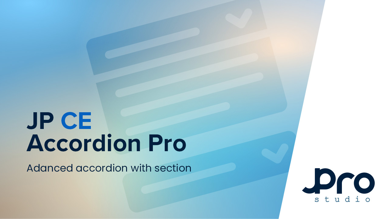 Accordion with section YOOtheme Pro 